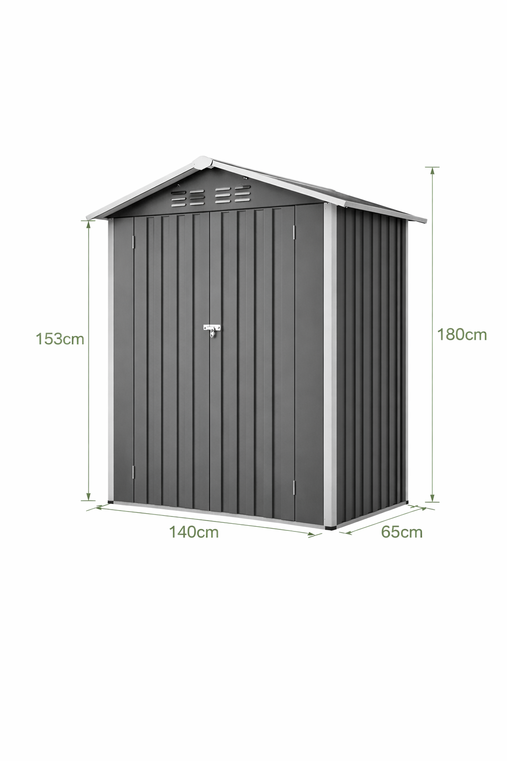 Abris de jardin en métal de 0,91m2